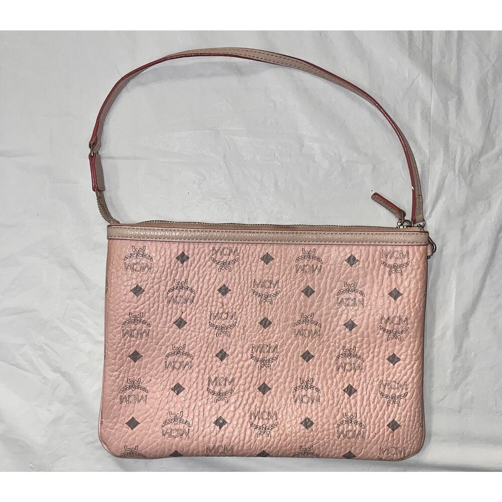 MCM Liz Reversible Tote Bag & Pouch Soft Pink with Dust Bag - Picture 3 of 16